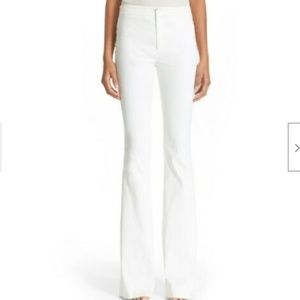 Derek Lam 10 Crosby White Flare Trouser Pants aritzia revolve sz 2 XS